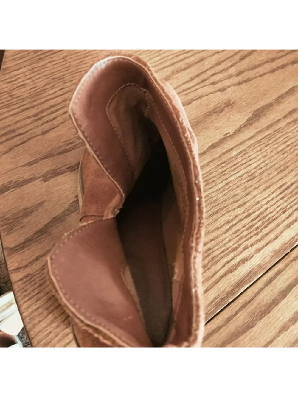 Brown Suede Ankle Booties Womens Shoes Size 9